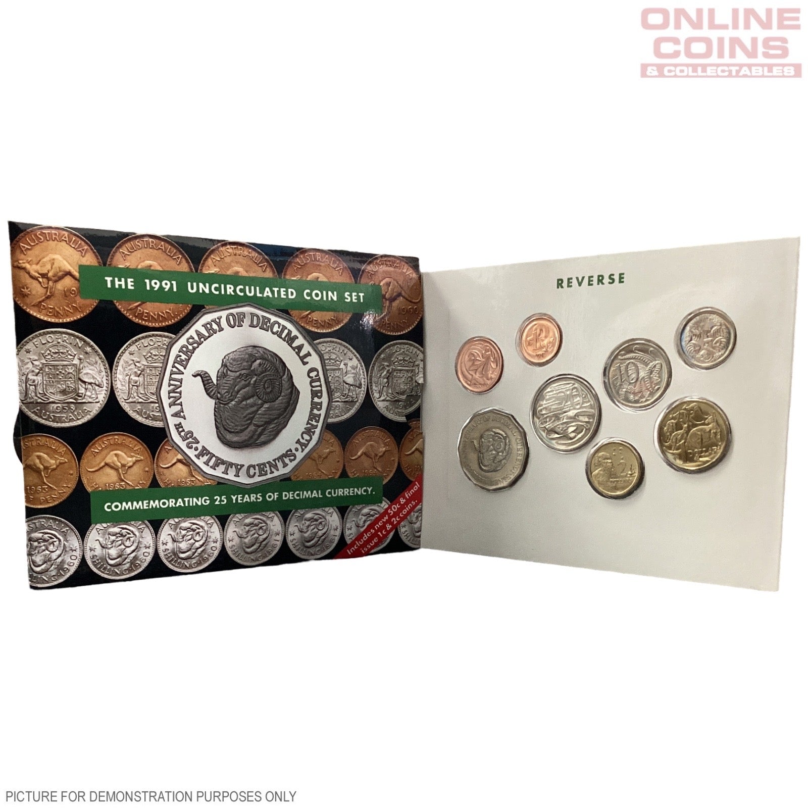 1991 Uncirculated Set (Tarnished 50c coin)